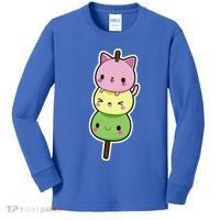 Cute Kitty Dango Ice Cream Cone Kids Long Sleeve Shirt thumb 0