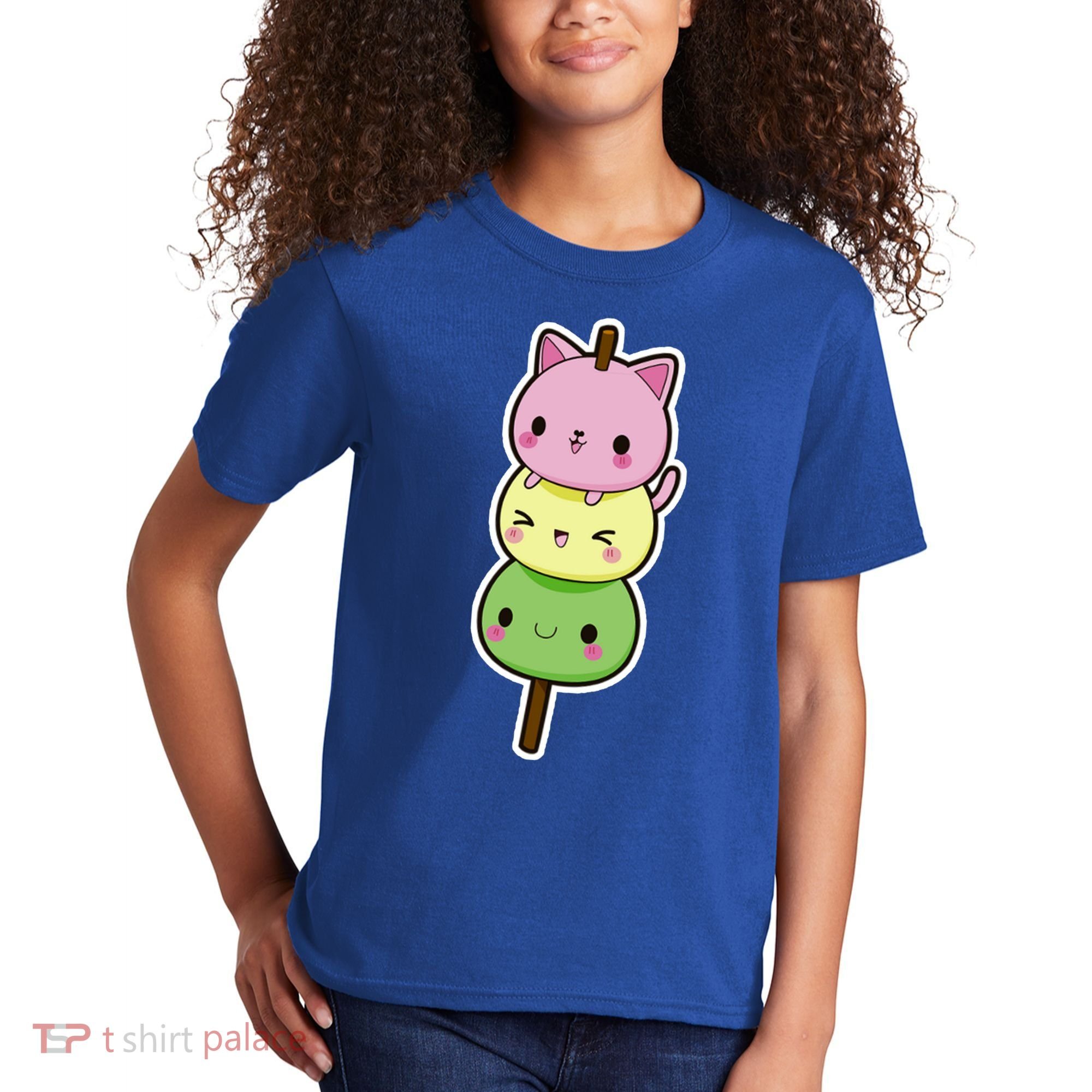 Cute Kitty Dango Ice Cream Cone Kids T-Shirt