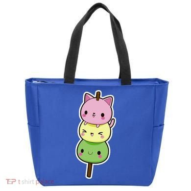 Cute Kitty Dango Ice Cream Cone Tote Bag