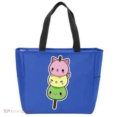 Cute Kitty Dango Ice Cream Cone Tote Bag
