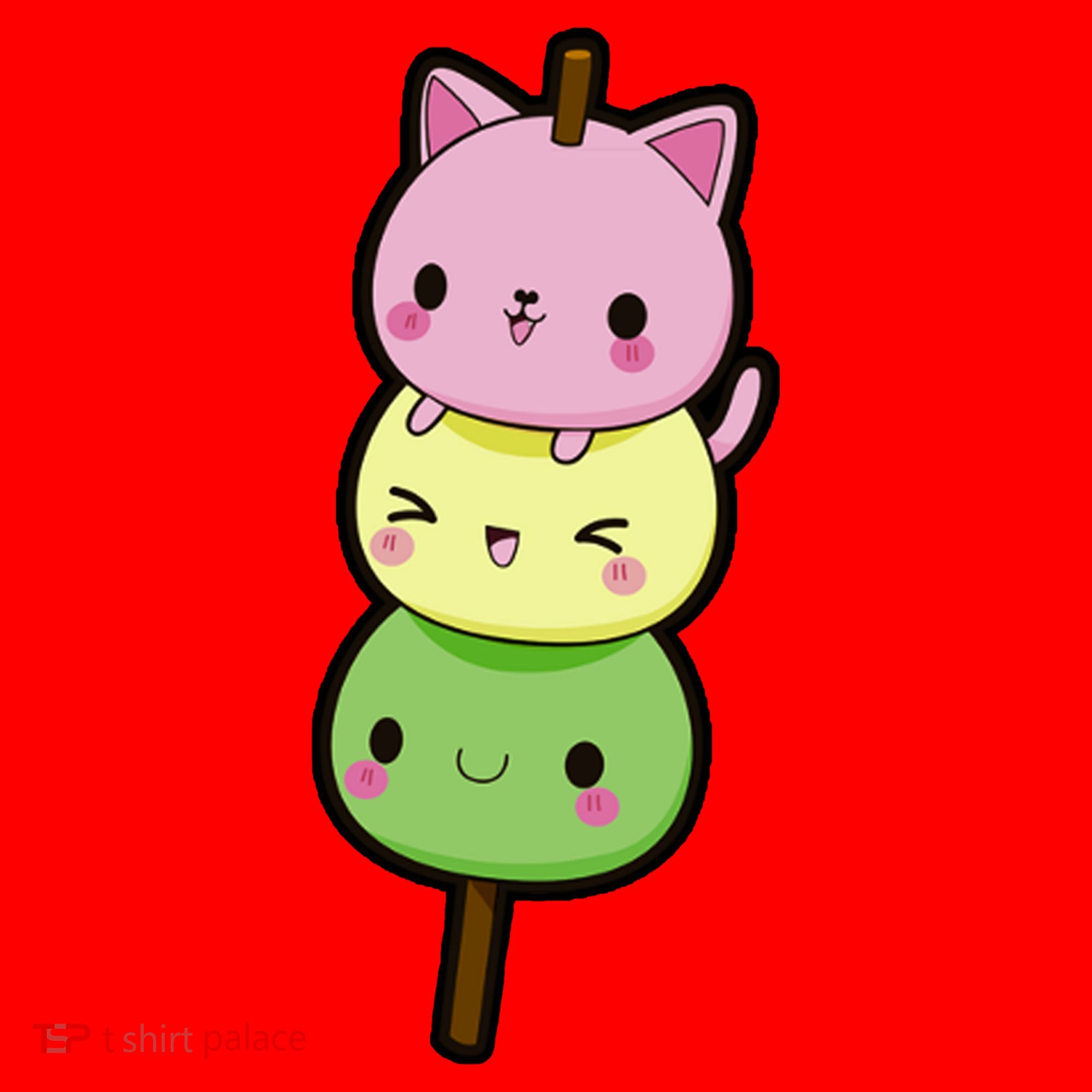 Cute Kitty Dango Ice Cream Cone Santa Hat