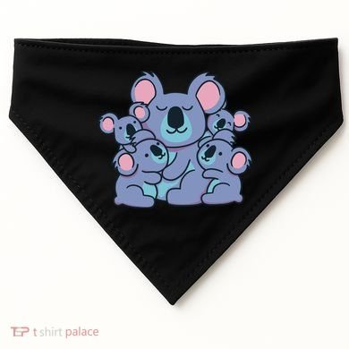 Cute Koala Family USA-Made Doggie Bandana