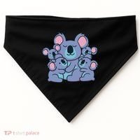 Cute Koala Family USA-Made Doggie Bandana thumb 0