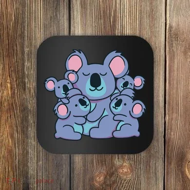 Cute Koala Family Coaster