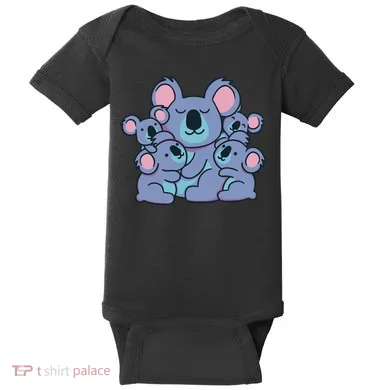 Cute Koala Family Baby Bodysuit