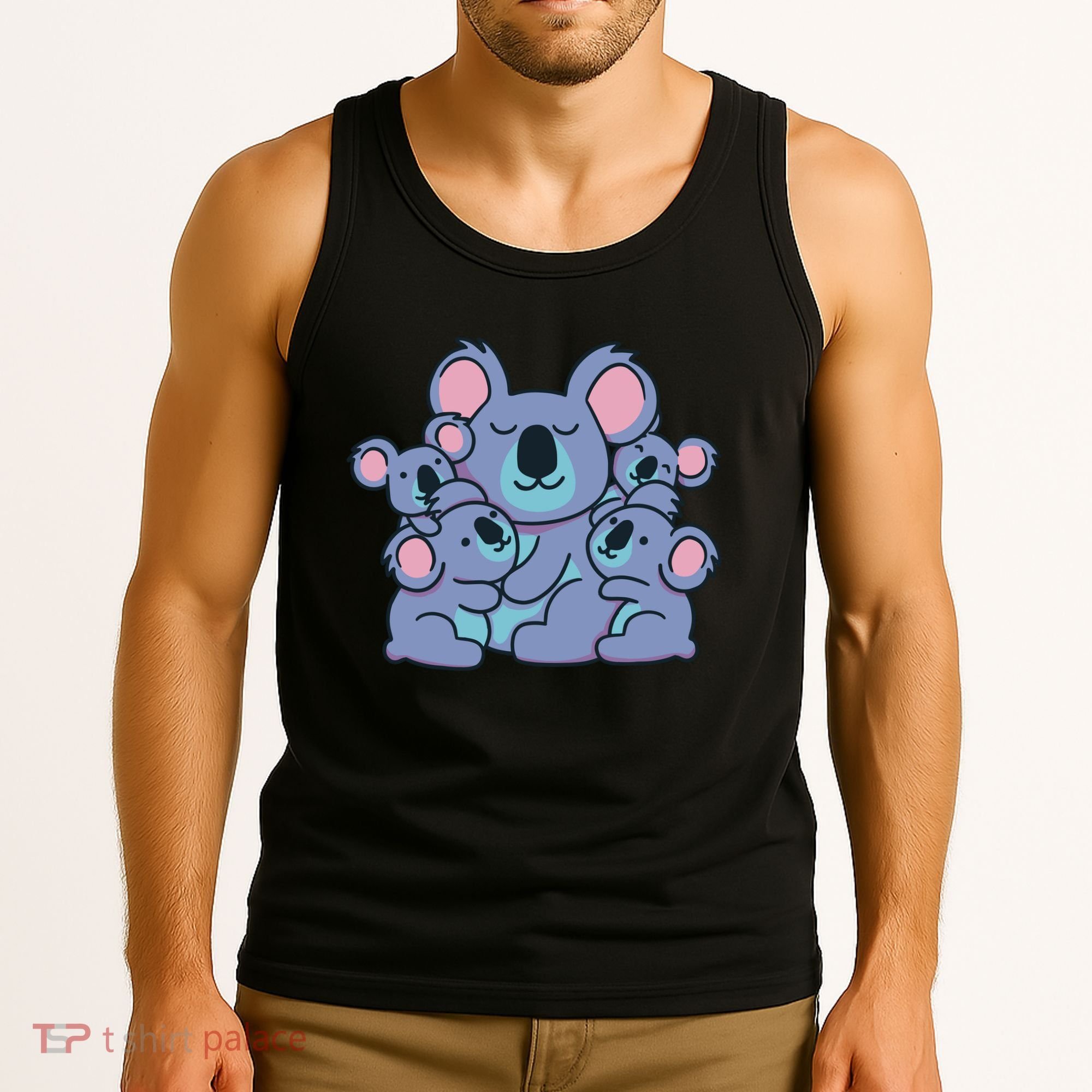 Cute Koala Family Tank Top