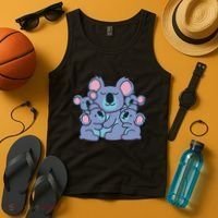 Cute Koala Family Tank Top thumb 4