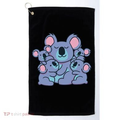 Cute Koala Family Golf Towel