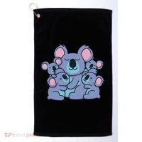 Cute Koala Family Golf Towel thumb 0