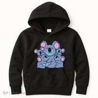 Cute Koala Family Kids Hoodie thumb 0