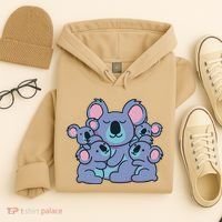 Cute Koala Family Hoodie thumb 4