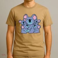 Cute Koala Family T-Shirt thumb 3