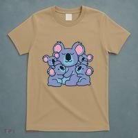 Cute Koala Family T-Shirt thumb 5