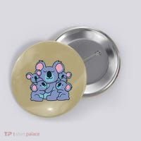 Cute Koala Family Button thumb 0