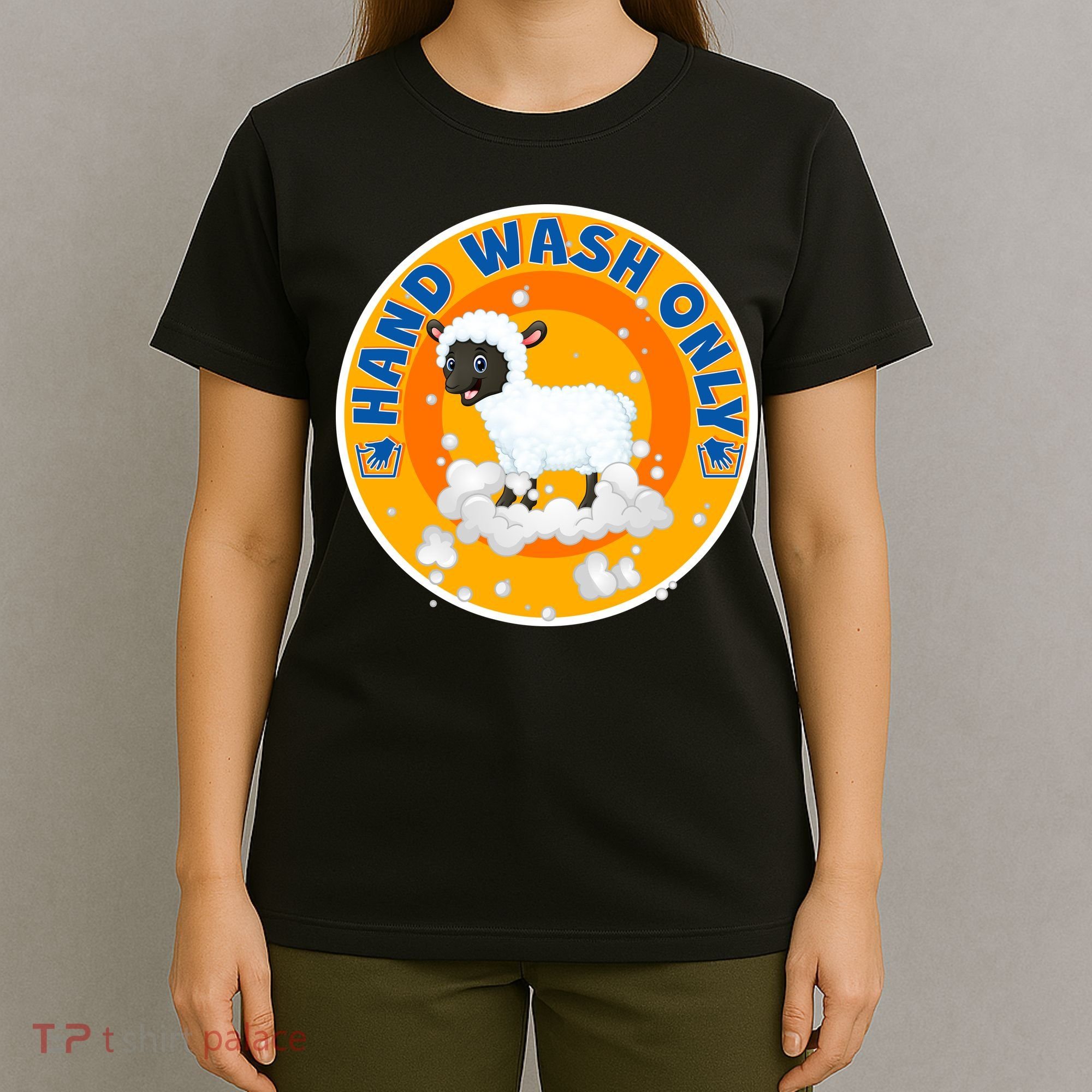 Cute Lamb Sheep Hand Wash Only T-Shirt