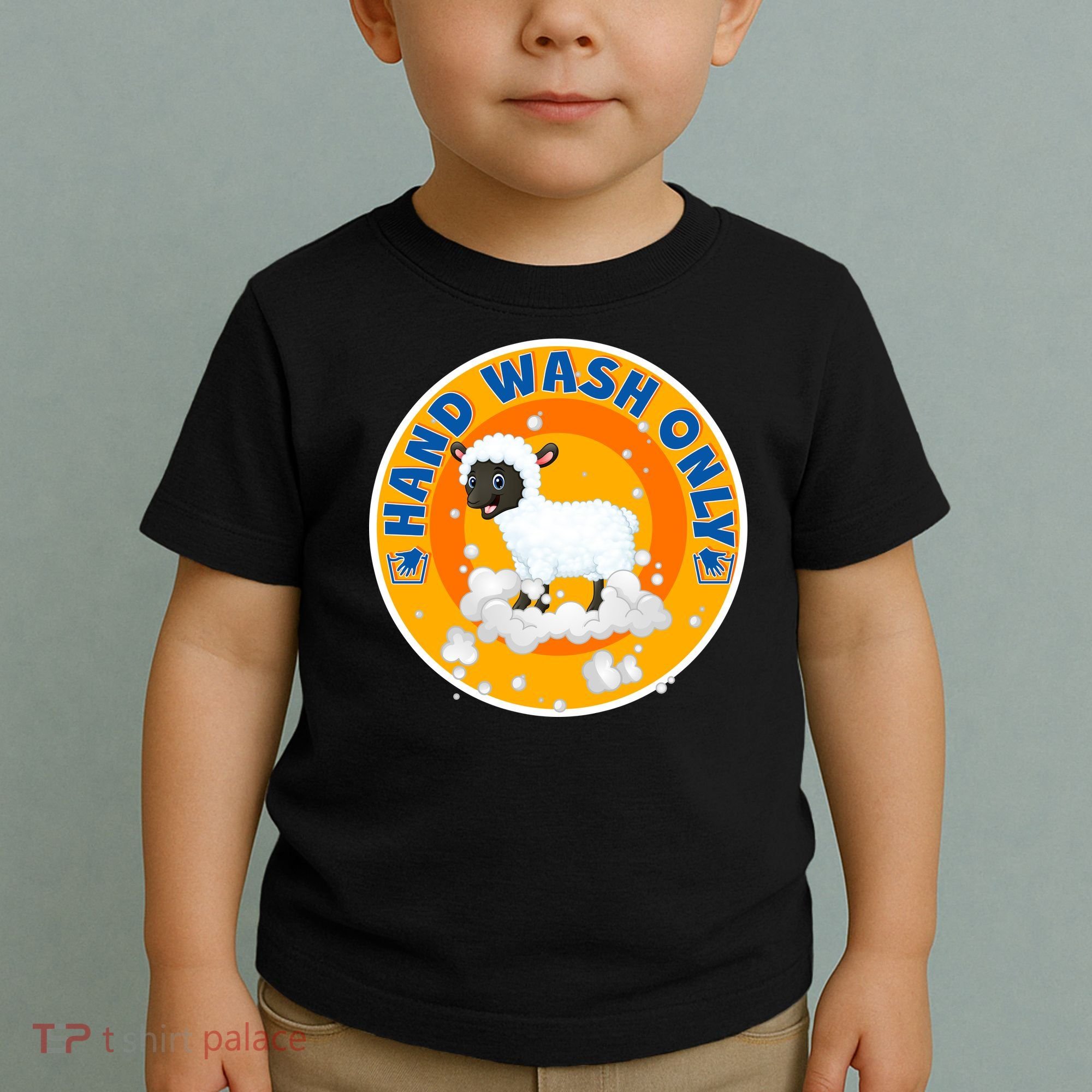 Cute Lamb Sheep Hand Wash Only Toddler T-Shirt