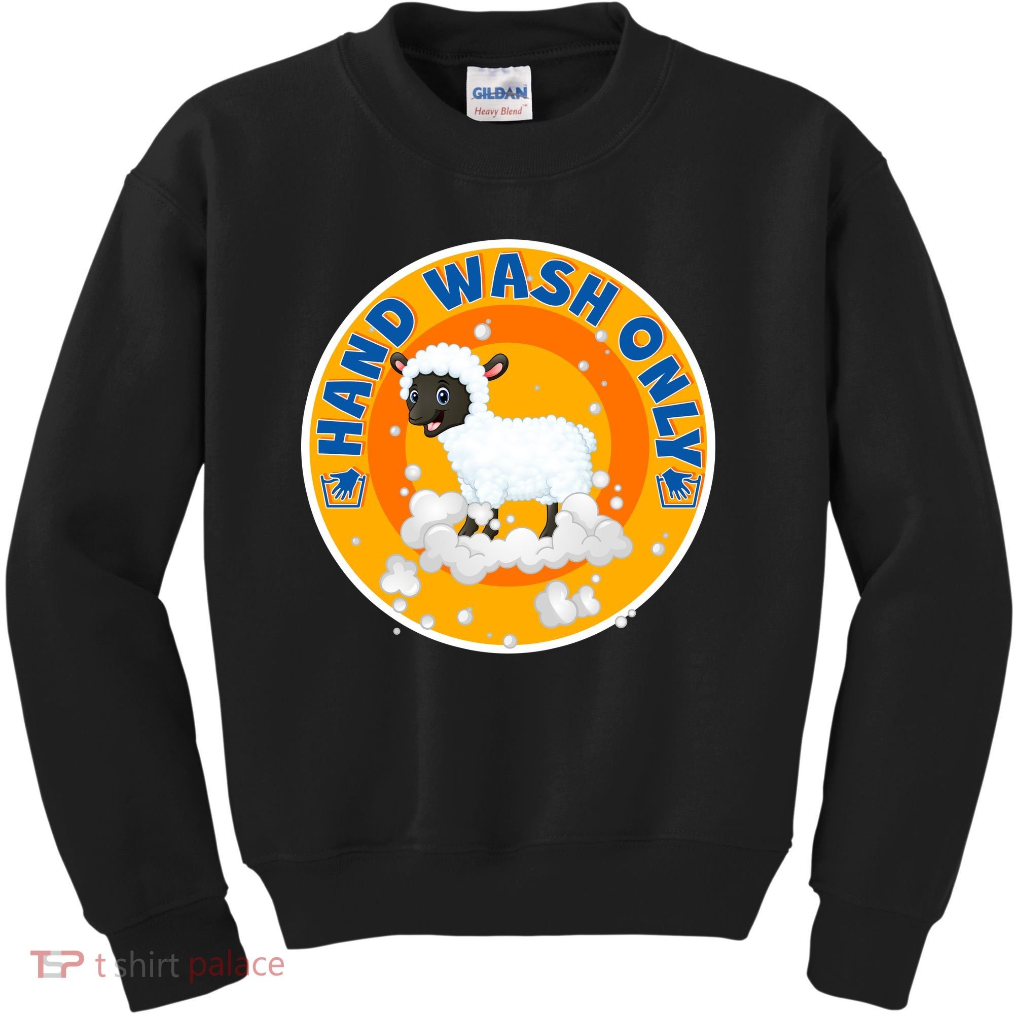 Cute Lamb Sheep Hand Wash Only Kids Sweatshirt