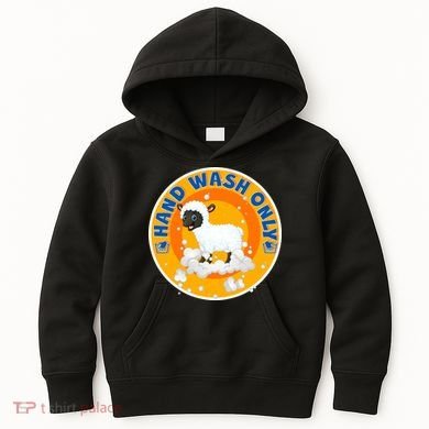 Cute Lamb Sheep Hand Wash Only Kids Hoodie