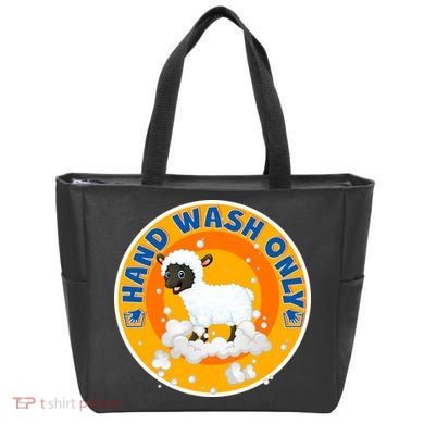 Cute Lamb Sheep Hand Wash Only Tote Bag