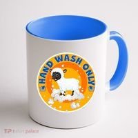 Cute Lamb Sheep Hand Wash Only Coffee Mug thumb 1