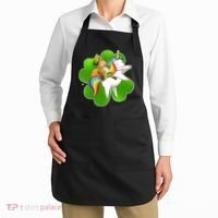 Cute Leprechaun Riding Unicorn Apron thumb 2