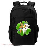 Cute Leprechaun Riding Unicorn Backpack thumb 0