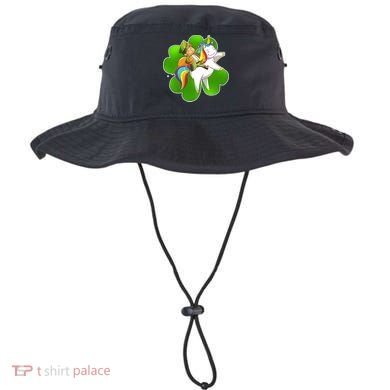 Cute Leprechaun Riding Unicorn Bucket Hat