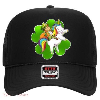 Cute Leprechaun Riding Unicorn Hat