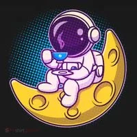 Cute Little Astronaut Drinking Coffee Bucket Hat thumb 4