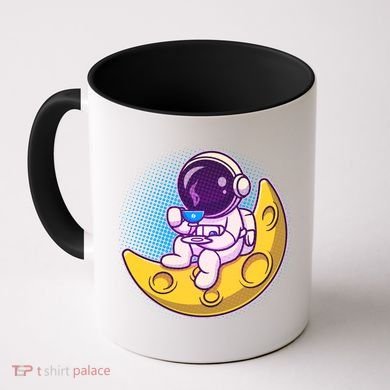 Cute Little Astronaut Drinking Coffee Coffee Mug