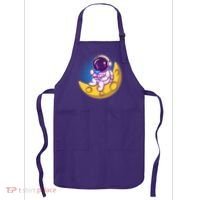 Cute Little Astronaut Drinking Coffee Apron thumb 0
