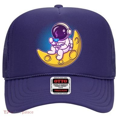 Cute Little Astronaut Drinking Coffee Hat