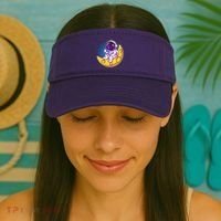 Cute Little Astronaut Drinking Coffee Visor thumb 2