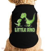 Cute Little Dino Dinosaur Little Younger Sibling Doggie Tank thumb 0