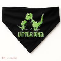 Cute Little Dino Dinosaur Little Younger Sibling USA-Made Doggie Bandana thumb 0