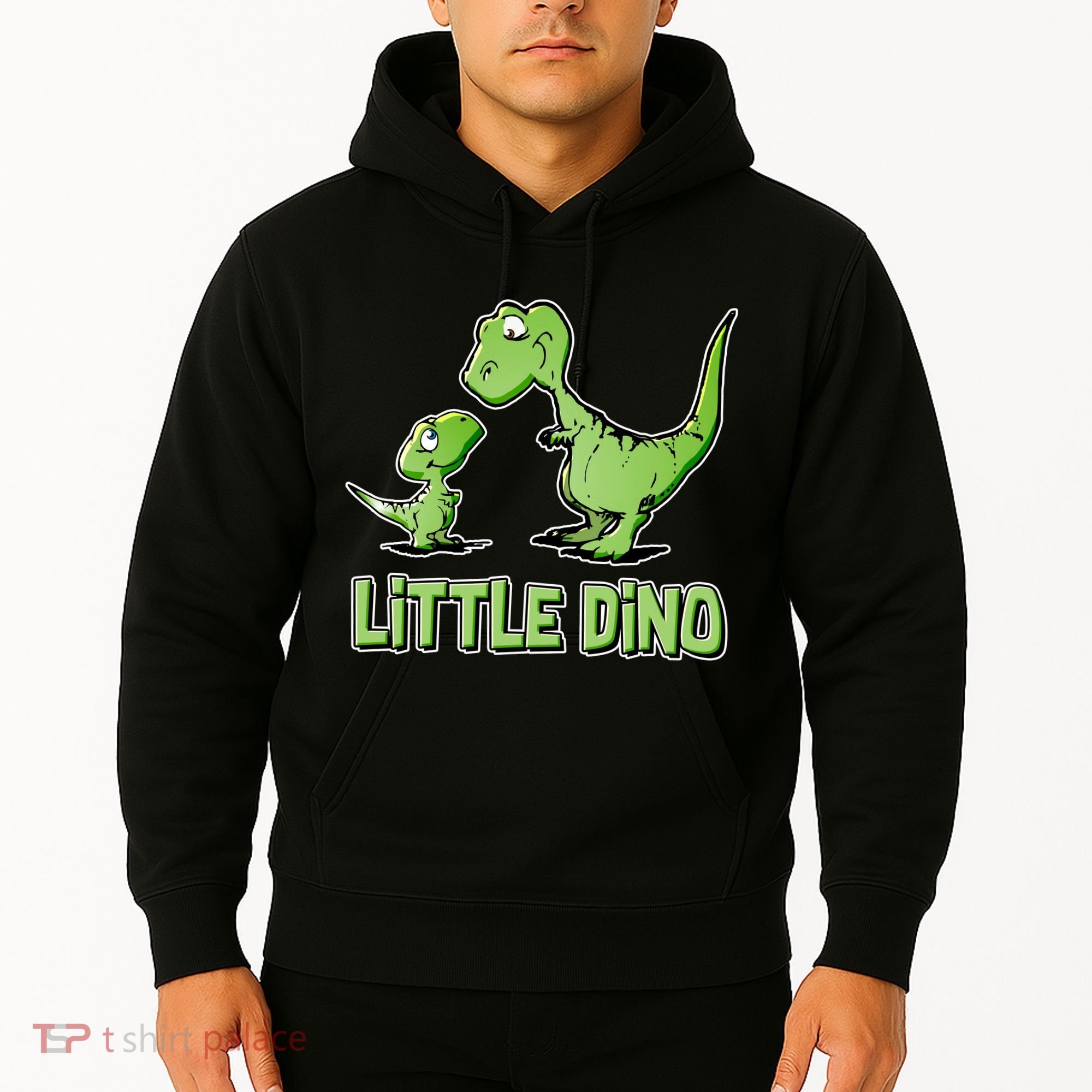 Cute Little Dino Dinosaur Little Younger Sibling Hoodie