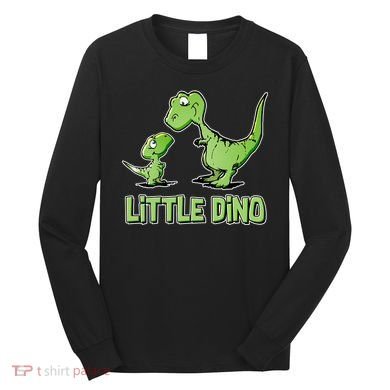 Cute Little Dino Dinosaur Little Younger Sibling Long Sleeve Shirt