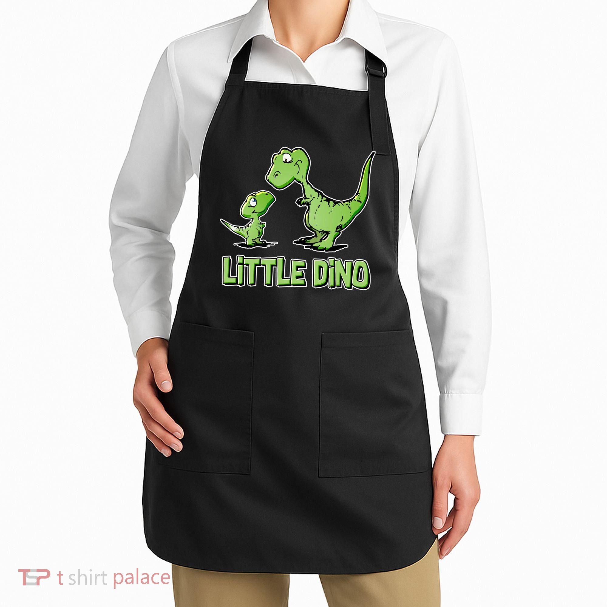 Cute Little Dino Dinosaur Little Younger Sibling Apron