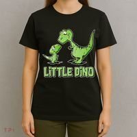 Cute Little Dino Dinosaur Little Younger Sibling T-Shirt thumb 4