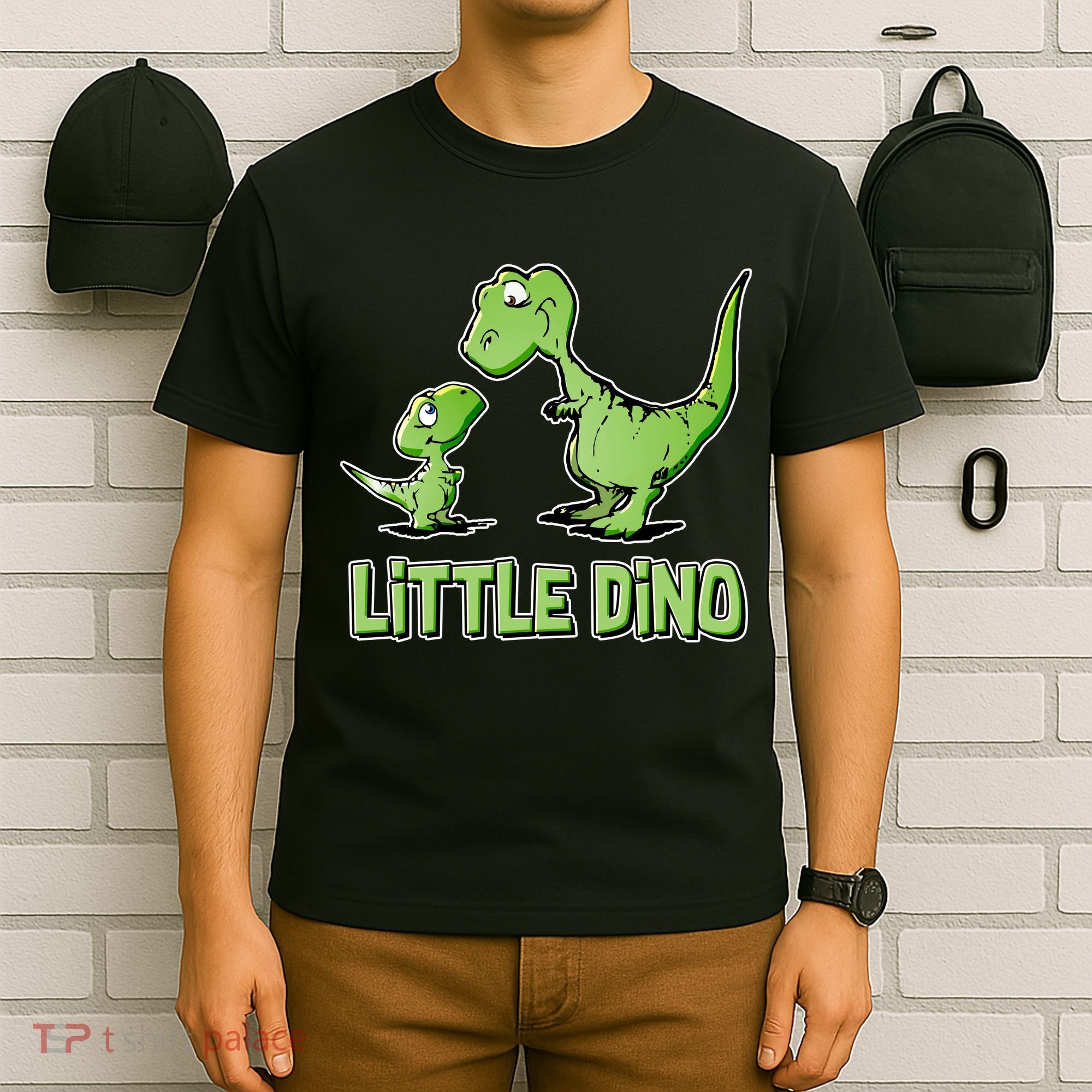 Cute Little Dino Dinosaur Little Younger Sibling T-Shirt