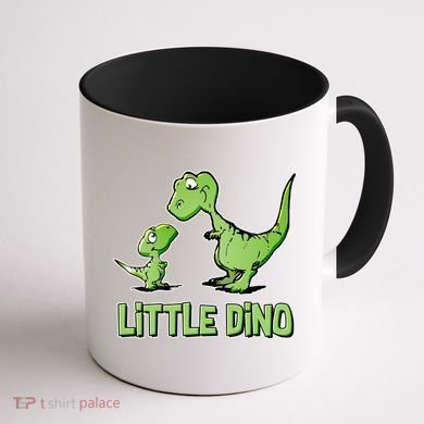 Cute Little Dino Dinosaur Little Younger Sibling Coffee Mug back