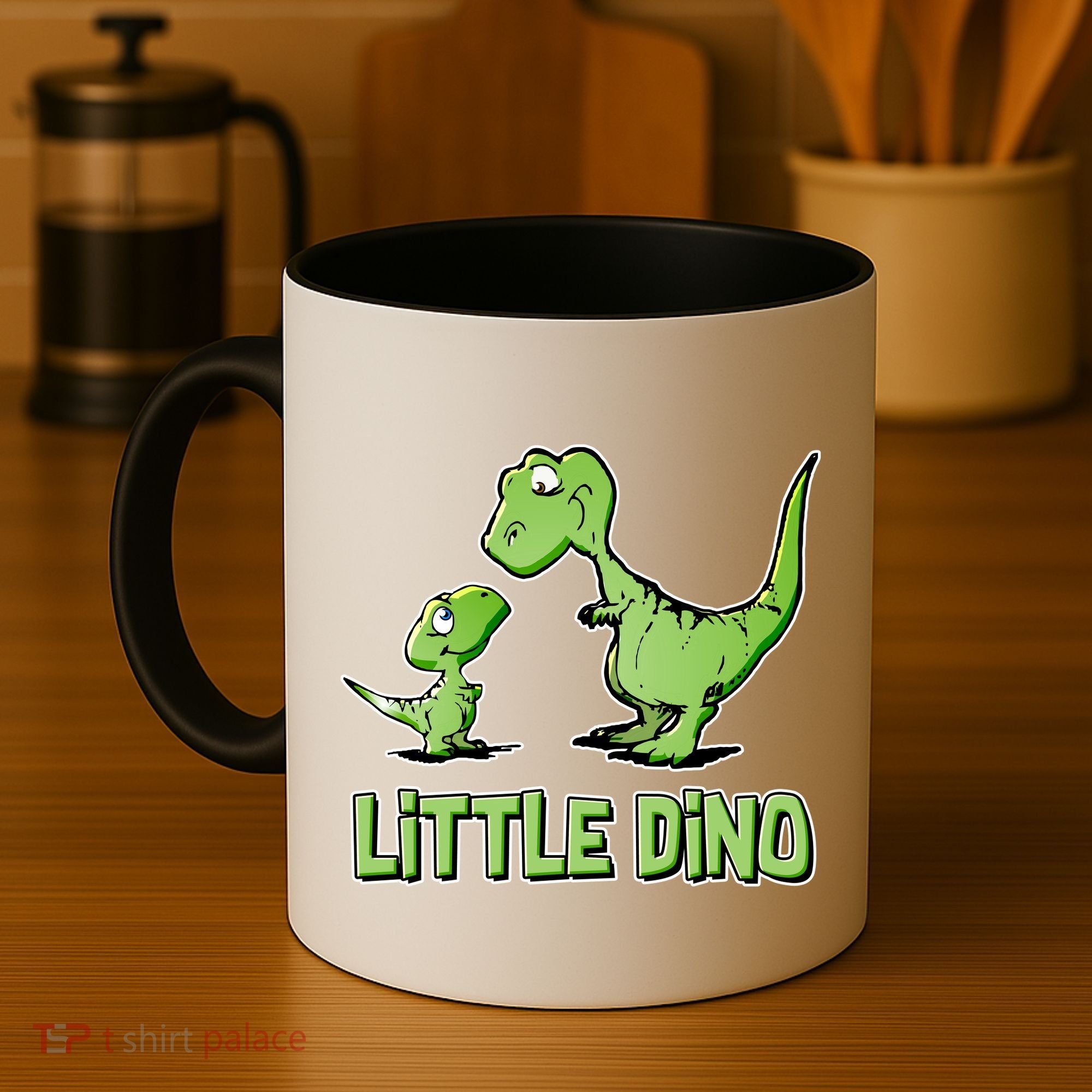Cute Little Dino Dinosaur Little Younger Sibling Coffee Mug
