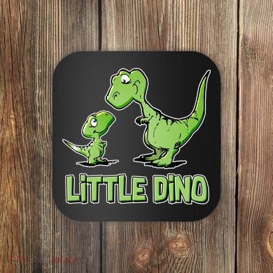 Cute Little Dino Dinosaur Little Younger Sibling Coaster