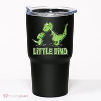 Cute Little Dino Dinosaur Little Younger Sibling Tumbler thumb 0