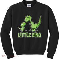 Cute Little Dino Dinosaur Little Younger Sibling Kids Sweatshirt thumb 0