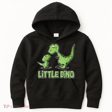 Cute Little Dino Dinosaur Little Younger Sibling Kids Hoodie