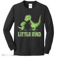 Cute Little Dino Dinosaur Little Younger Sibling Kids Long Sleeve Shirt thumb 0