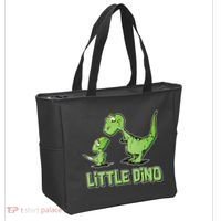 Cute Little Dino Dinosaur Little Younger Sibling Tote Bag thumb 2