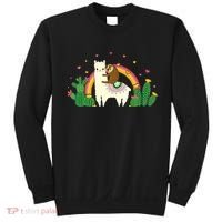 Cute Llama Sloth Love Sweatshirt thumb 0