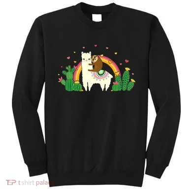 Cute Llama Sloth Love Sweatshirt